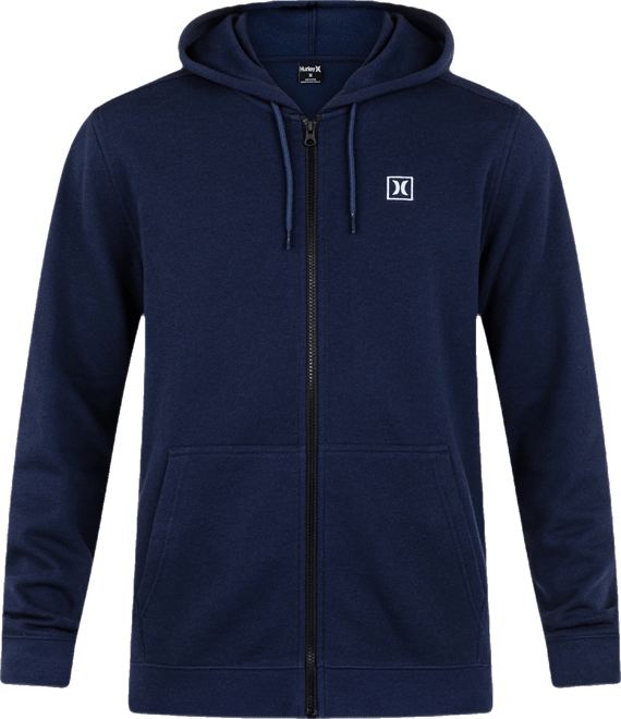 Men's Icon Chest Logo Full Zip Hooded Sweatshirt