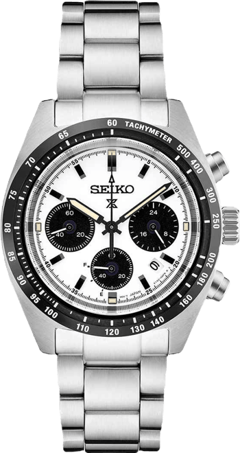 Men's Chronograph Prospex Speedtimer Solar Stainless Steel Bracelet Watch 39mm