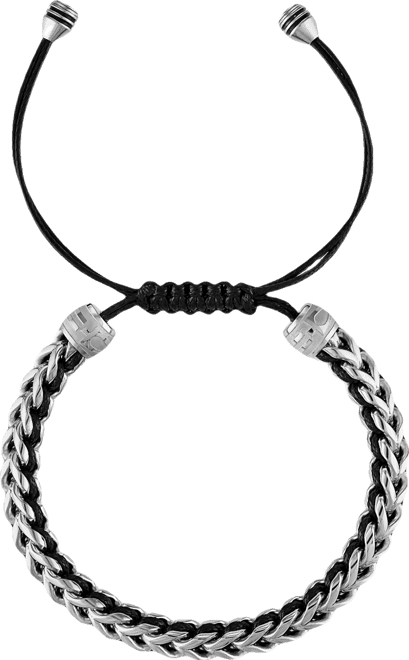 Men's Icon Cord Bracelet in Stainless Steel