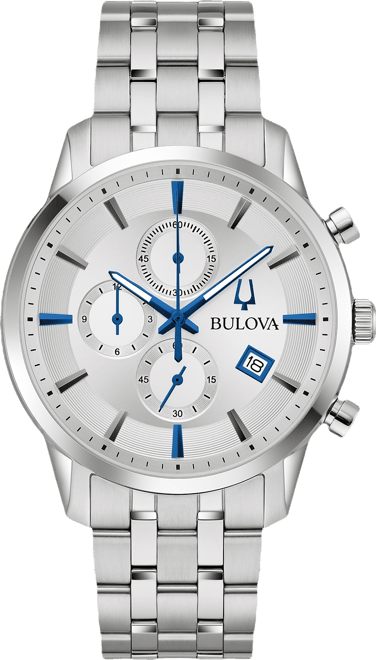 Men's Chronograph Classic Sutton Stainless Steel Bracelet Watch 41mm