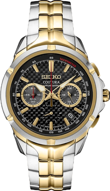 Men's Chronograph Coutura Two-Tone Stainless Steel Bracelet Watch 42mm