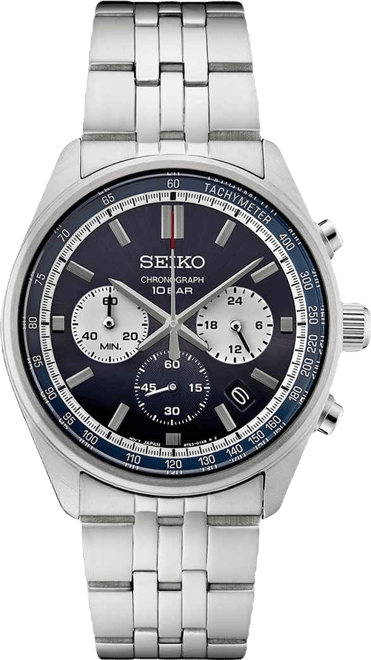 Men's Chronograph Essentials Stainless Steel Bracelet Watch 42mm