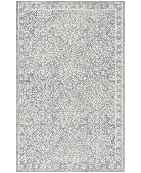 Olivier LRL6935M Blue and Ivory 2'6" X 4' Area Rug