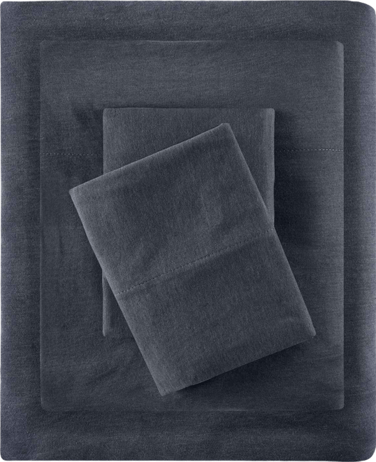 Jersey-Knit Cotton Blend 4-Pc. Sheet Set, Queen
