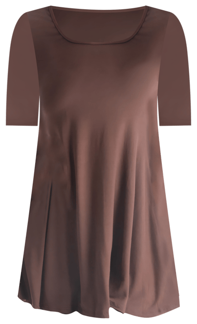 Women's Elbow Sleeve Swing Tunic Top