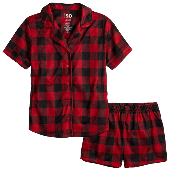 Tee and shorts online pajama set