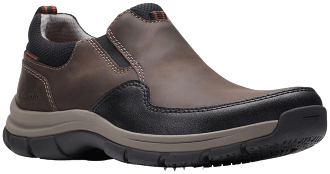 Clarks steel outlet toe cap shoes