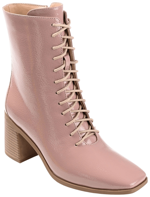 Journee Collection Womens Covva-Wd Stacked Heel Booties Wide Width