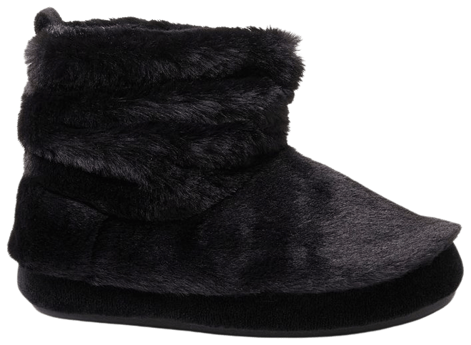 Dearfoam black shop bootie slippers