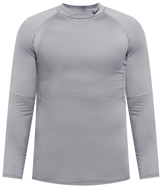 Nike Pro Dri-FIT fitnesstop met hoge hals en lange mouwen voor heren