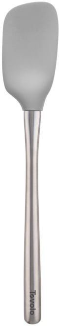 Flex-Core Stainless Steel Handled Spoonula, Silicone Spoon Spatula Head