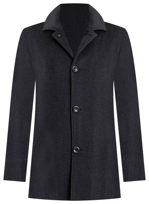 Men Justin Wool Blend Car Coat