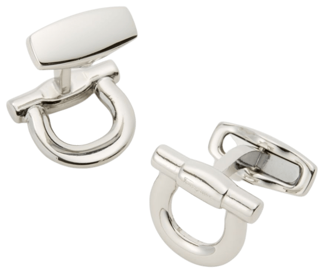 Salvatore Ferragamo 四角形カフリンクス FERRAGAMO Men's Gancini Cufflinks | Bloomingdale's Men