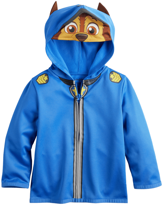 Toddler Boy Jumping Beans Paw Patrol Chase Costume Fleece Hoodie, Boy's, Size: 2T, Dark Blue