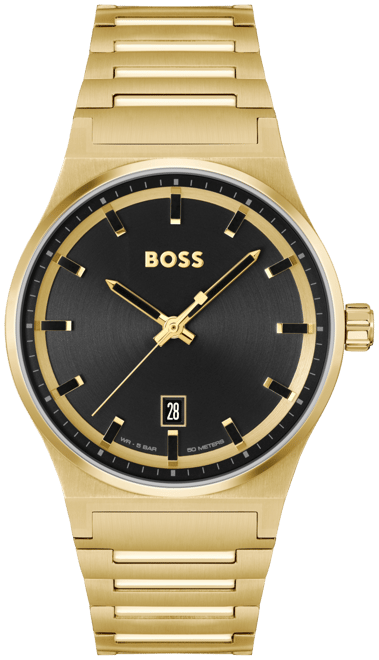 Hugo boss black ion plated chronograph men's clearance watch