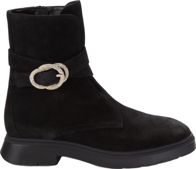 Stuart Weitzman ridged lace-up boots - Black