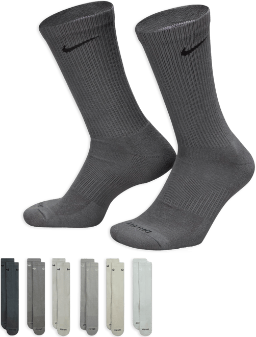 Nike Everyday Plus Cushioned Training Crew Socks (6 Pairs)