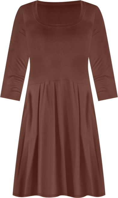 Women's Three Quarter Sleeve Mini Dress