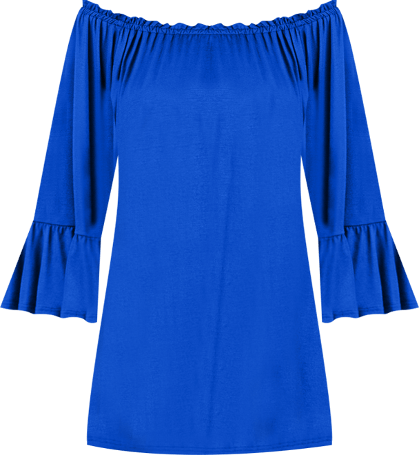 Women's Bell Sleeve Loose Fit Tunic Top