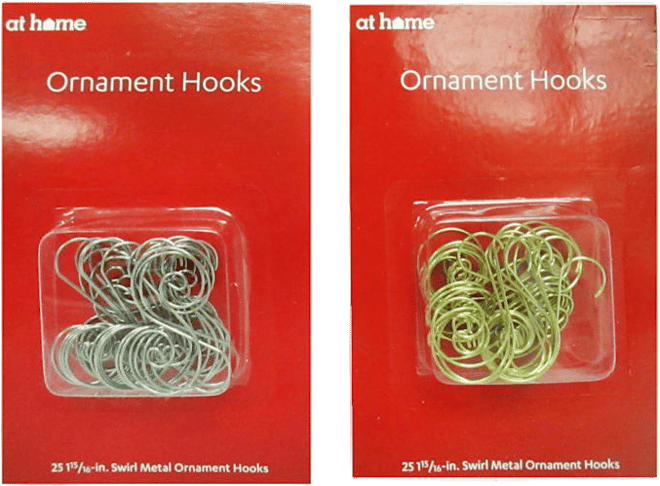 Elevate Essentials Silver Swirl Hook, Silver S Ornament Hooks, Silver Decorative