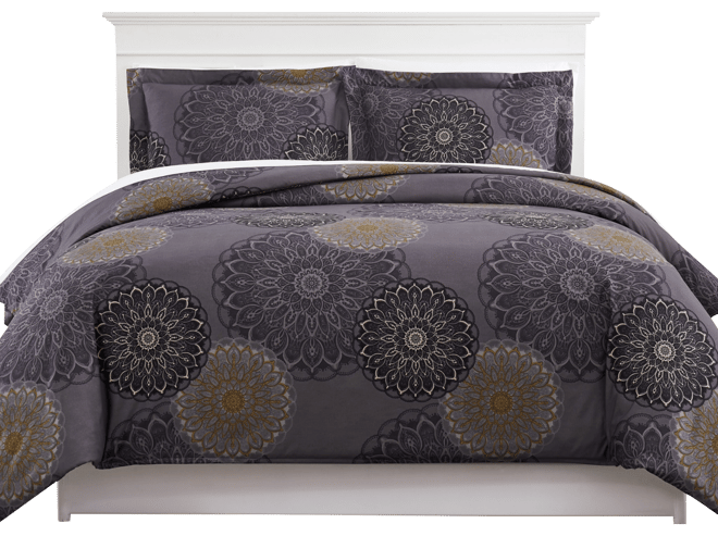 Midnight Floral 3-Pc. Comforter Set, King