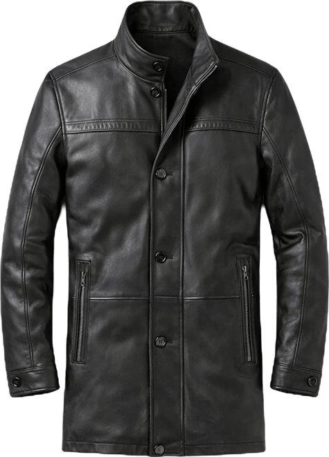 Men Chad Leather Car Coat
