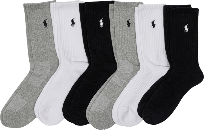 Women's 6-Pk. Cushion Crew Socks