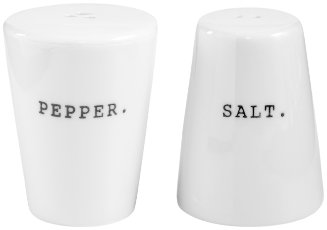 Salt and pepper cell / creative :: battery :: salt cellar