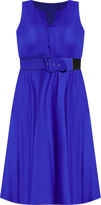 city chic royal blue dress City Chic Trendy Plus Size Draped Chiffon Dress