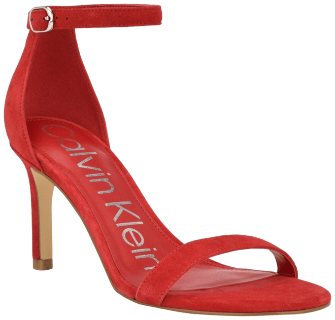 Red calvin store klein heels