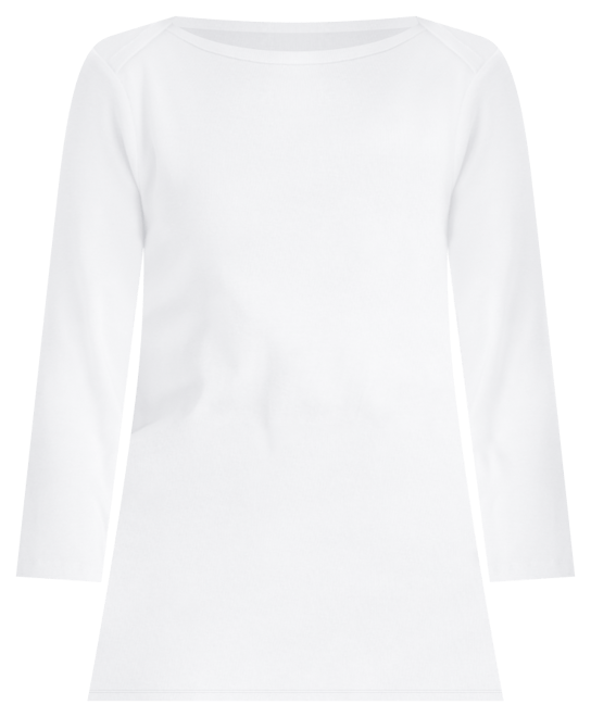 Women's Pima Cotton 3/4-Sleeve Boat-Neck Top, Created for Macy's
