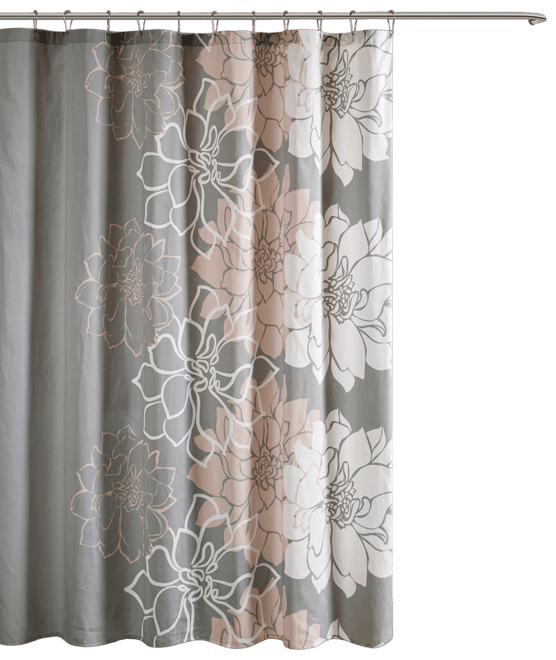 Lola Floral Cotton Shower Curtain, 72" x 72"