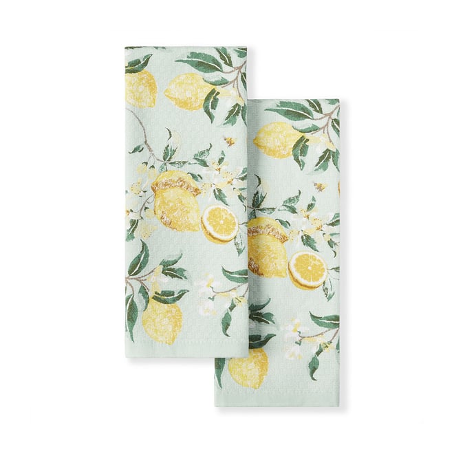 Martha Stewart Lemon Whimsy 2-pc. Kitchen Towel Set, Color: Yellow -  JCPenney