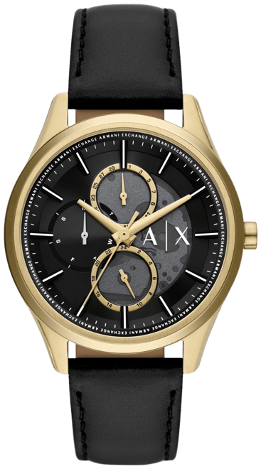 Armani exchange 2025 watch leather