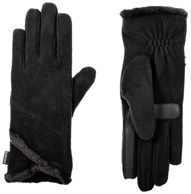 Women's isotoner SmartDRI Lined Stretch Fleece Gloves with Overlap