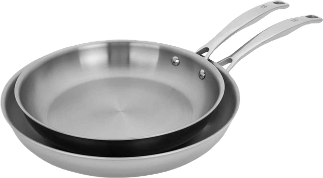 J.A. Henckels HENCKELS Clad H3 2-Piece Stainless Steel Fry Pan Set
