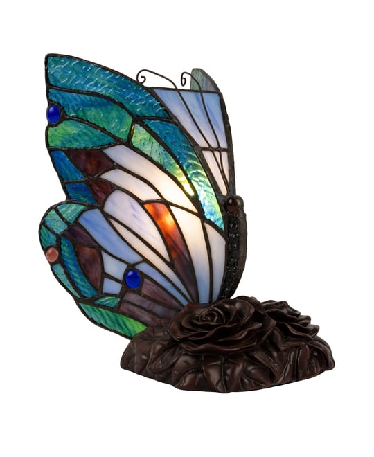 Tiffany Style Butterfly Lamp-Stained Glass Table Lamp