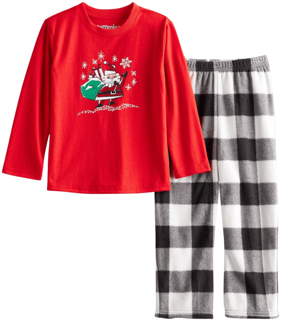 Men's Jammies For Your Families® Santa Coming Soon Plaid Pajama Set