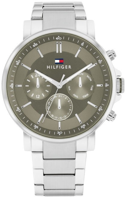 Tommy hilfiger discount men's silver watch