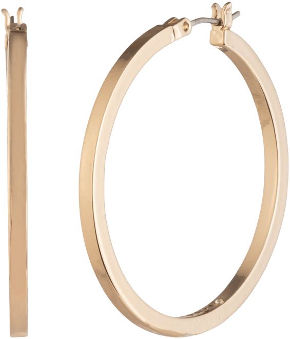 Medium Hoop Earrings, 1.45"