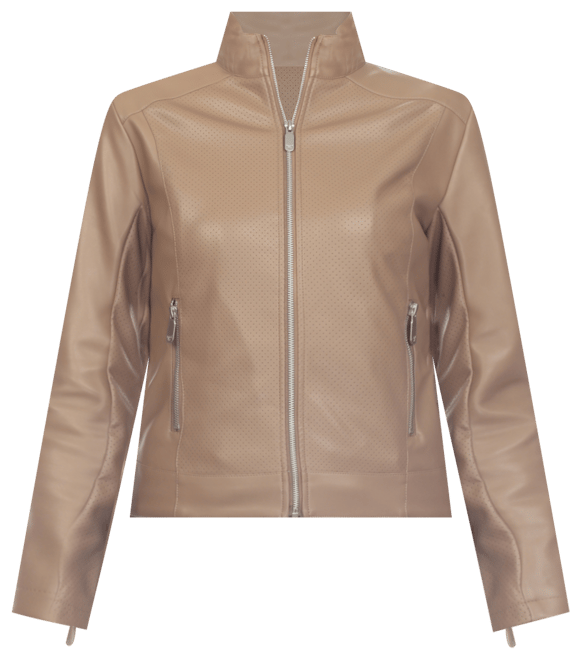 Women's Classic Biker Faux Leather Jacket