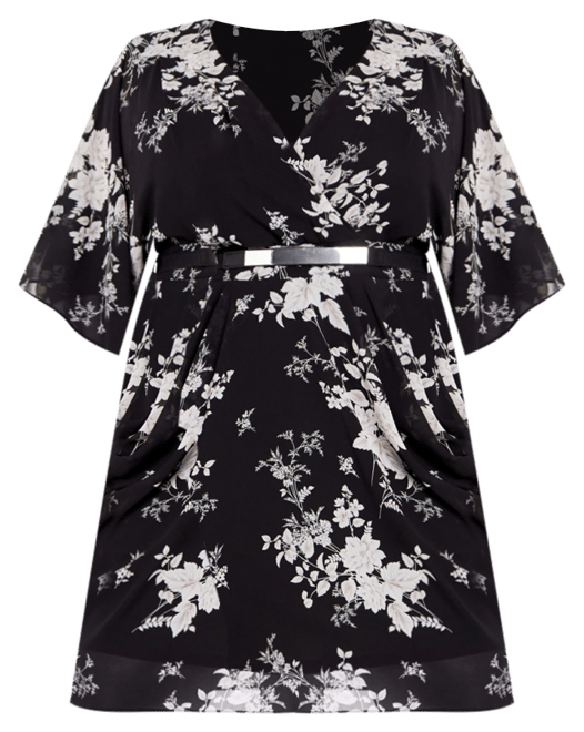 Plus Size Bouquet Mini Dress