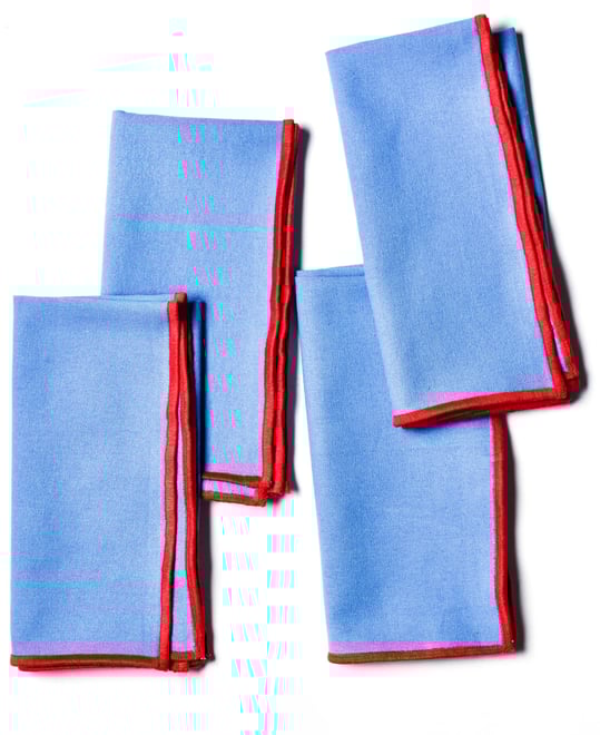 by Laura Johnson Color Block Napkin Set/4