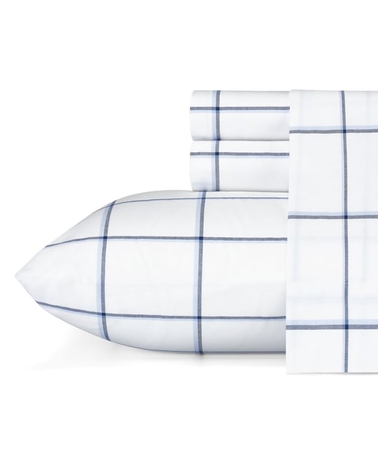 Plot Cotton Percale 3-Piece Sheet Set, Twin
