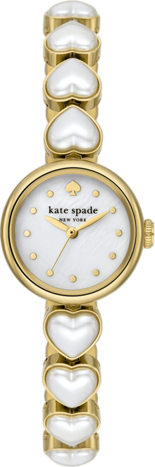 Women's Monroe Three Hand Gold-Tone Stainless Steel and Imitation Pearl Watch 24mm