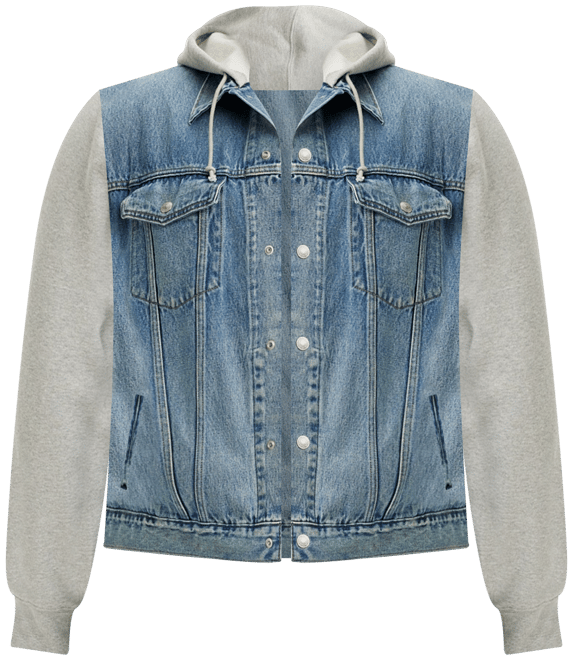 Men's Big & Tall Relaxed-Fit Hooded Trucker Jacket