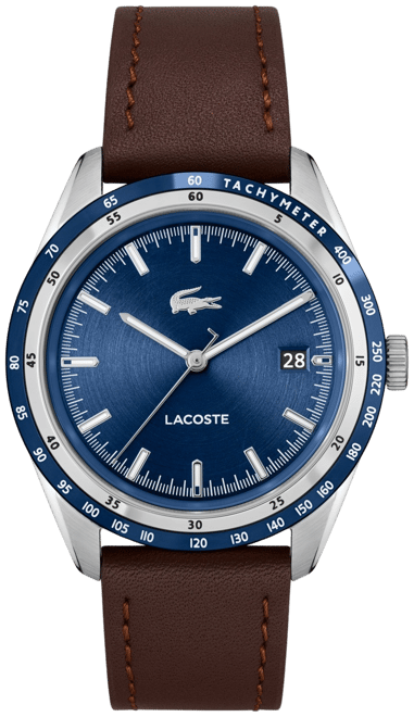 Lacoste hot sale leather watch