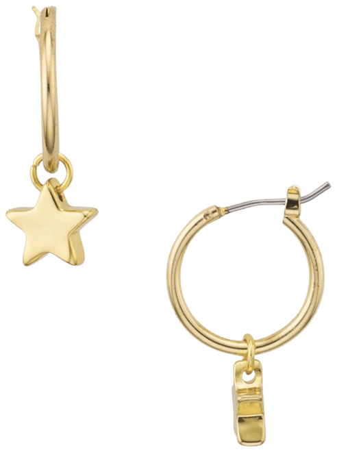 Star charm deals earrings