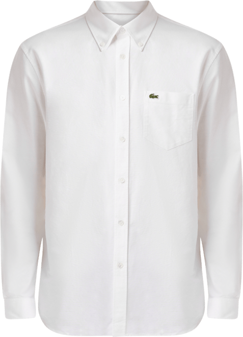 Men's Woven Long Sleeve Button-Down Oxford Shirt