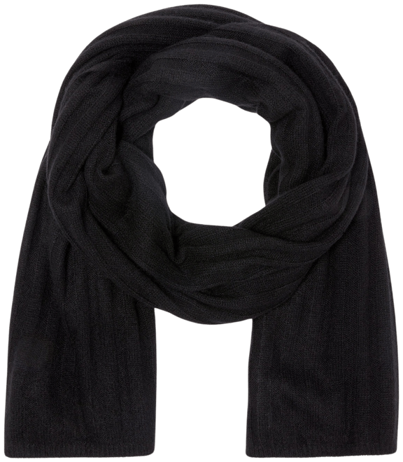Ribbed Cashmere Scarf